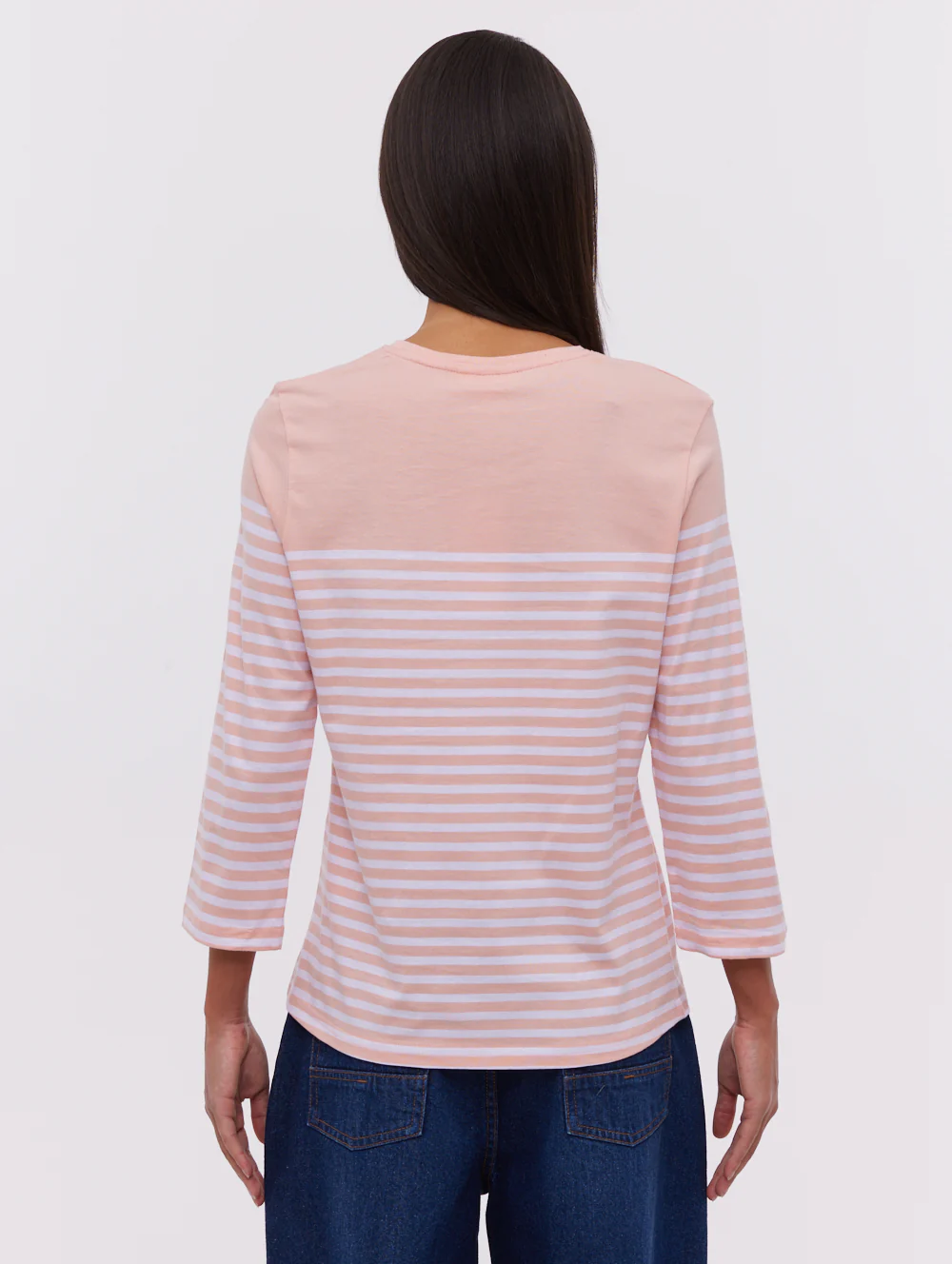 Arian Nautical Stripe 3/4 T-Shirt - Pink - Image 5