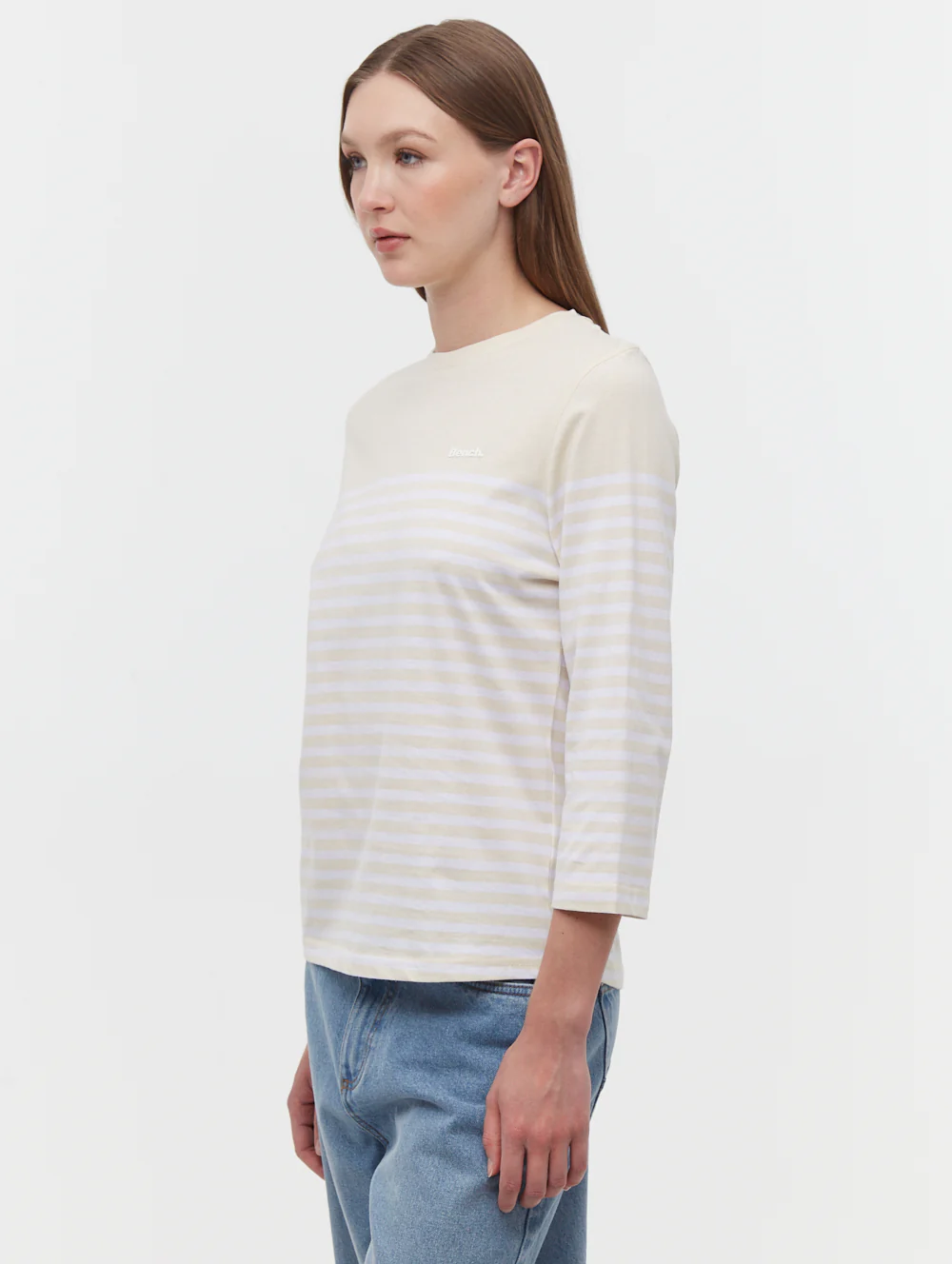 Arian Nautical Stripe 3/4 T-Shirt - Grey - Image 4