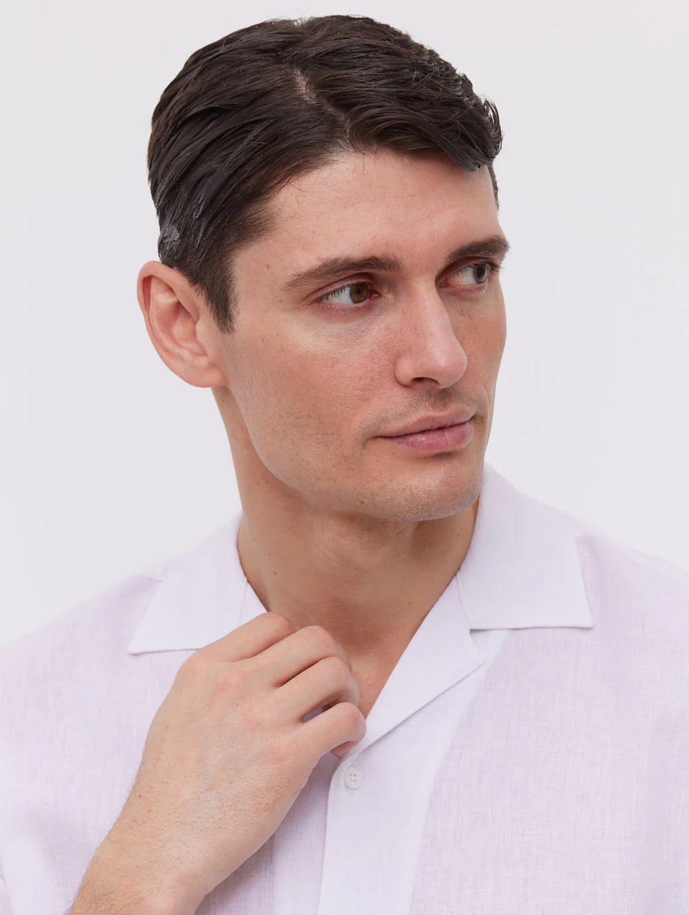 Auxin Short Sleeve Cabana Shirt - White - Image 3