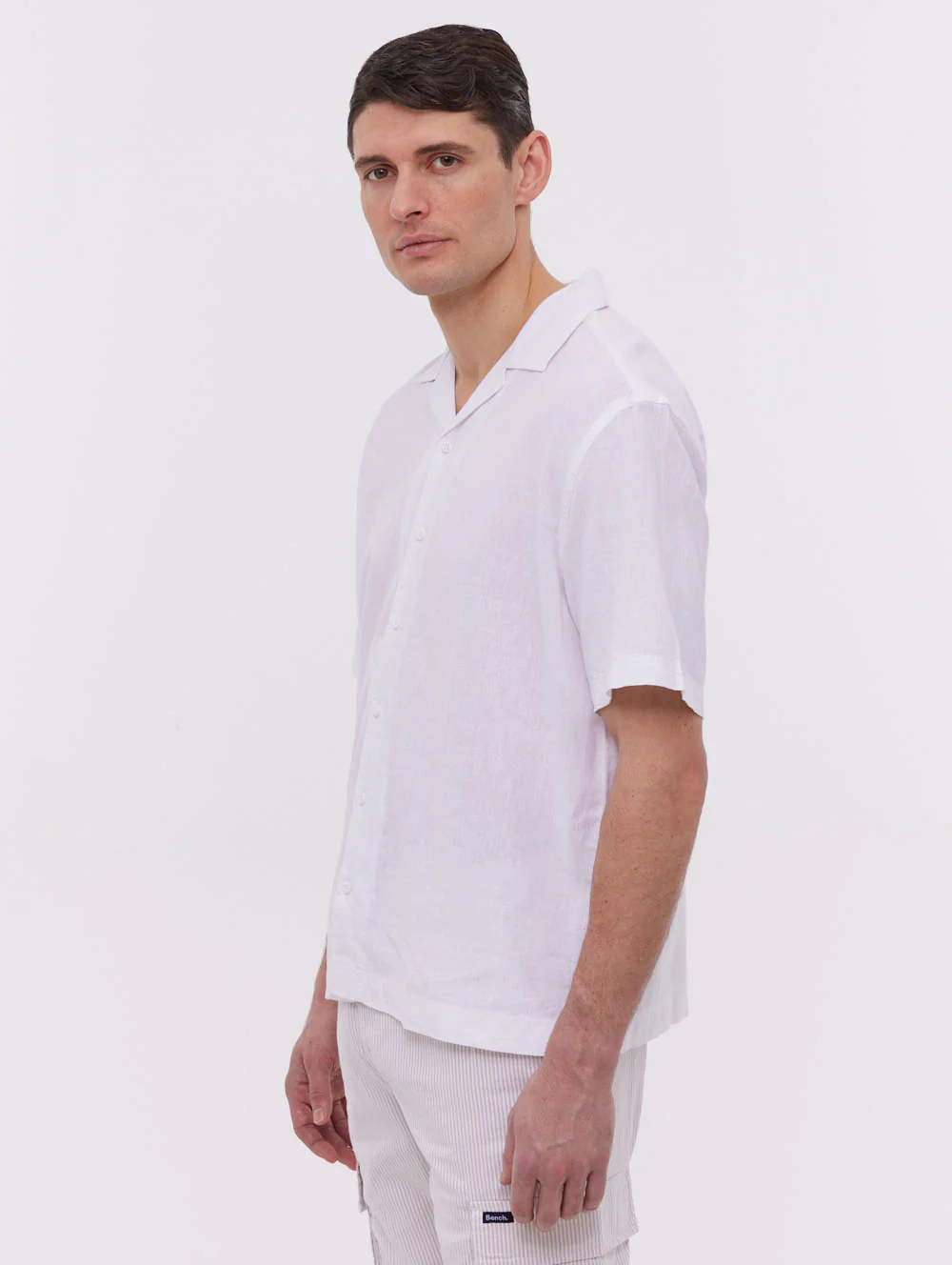 Auxin Short Sleeve Cabana Shirt - White - Image 4