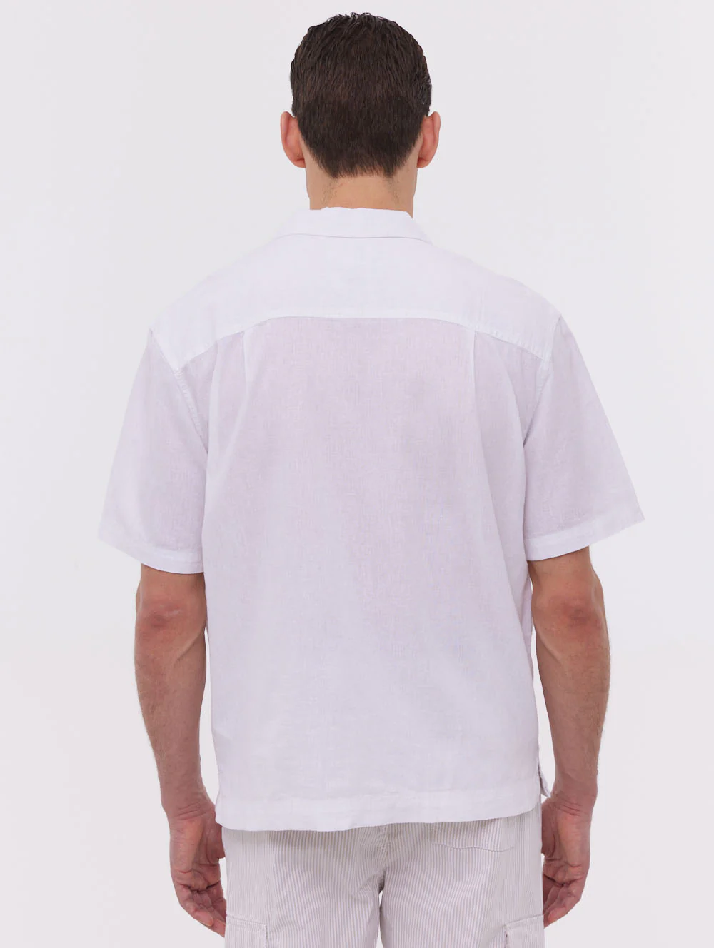 Auxin Short Sleeve Cabana Shirt - White - Image 5