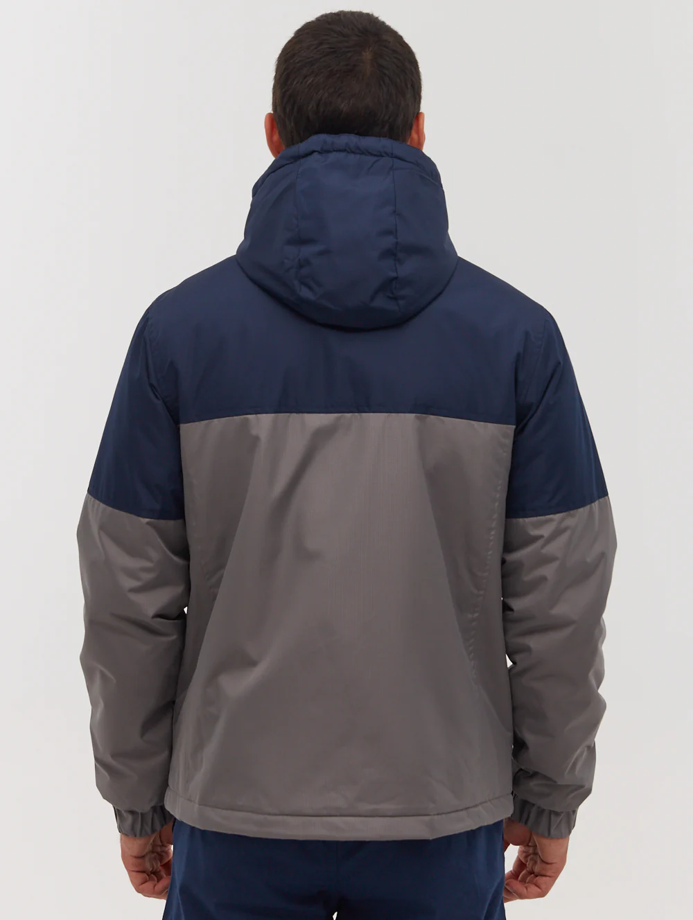 Benja Color Block Hooded Jacket - Grey - Image 6