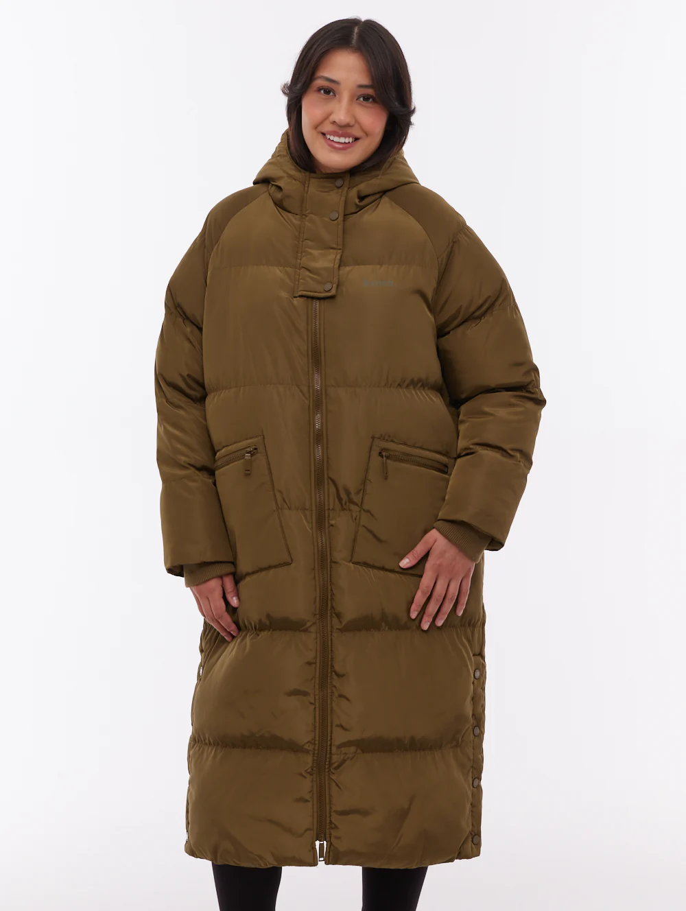 Dans Maxi Puffer Coat - Green - Image 3