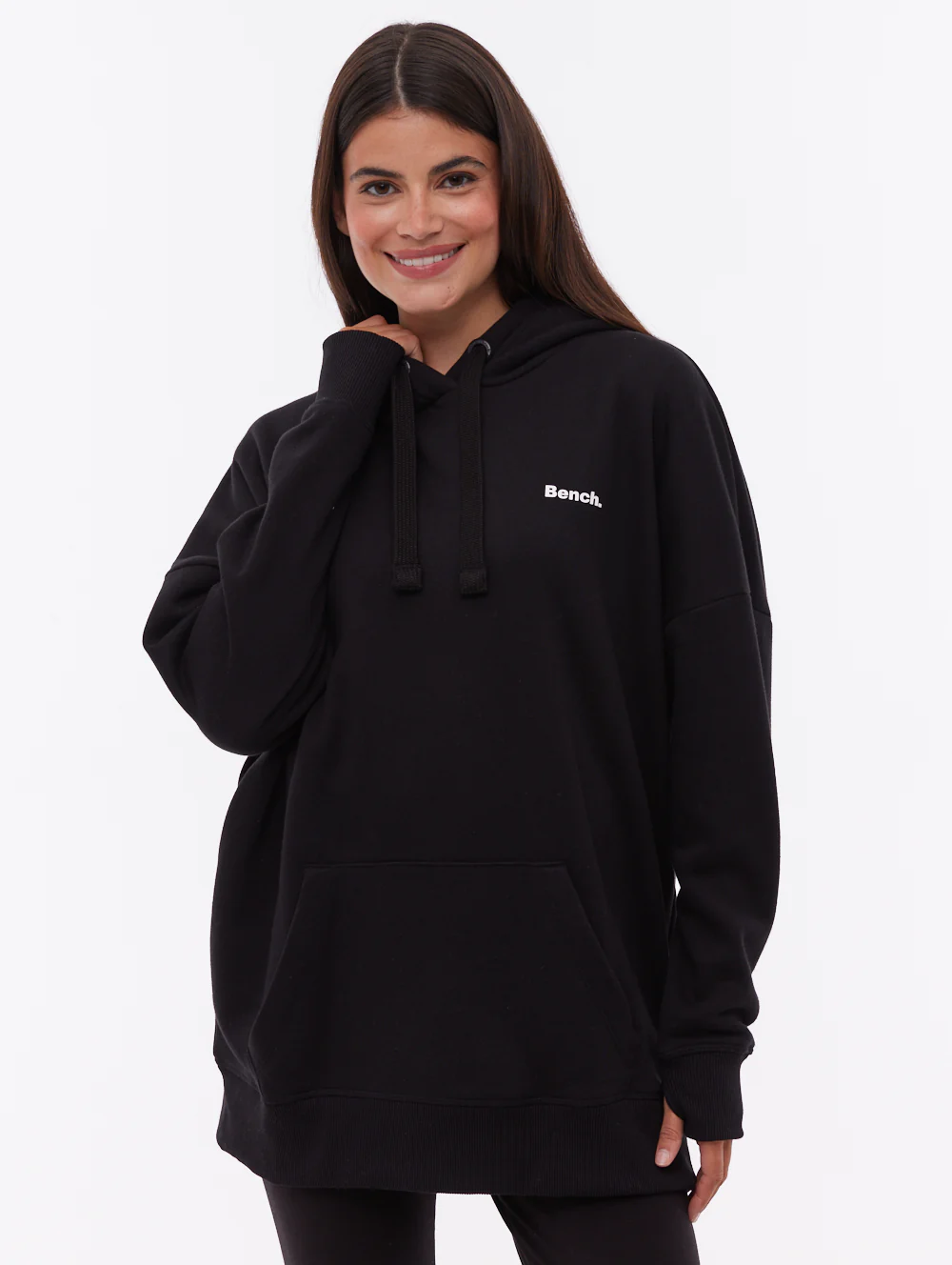 Darea Oversize Emblem Hoodie - Black