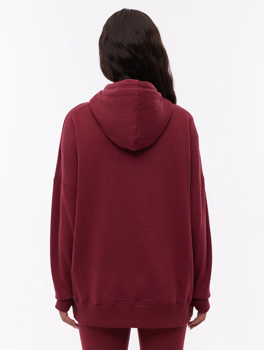 Darea Oversize Emblem Hoodie - Red - Image 3