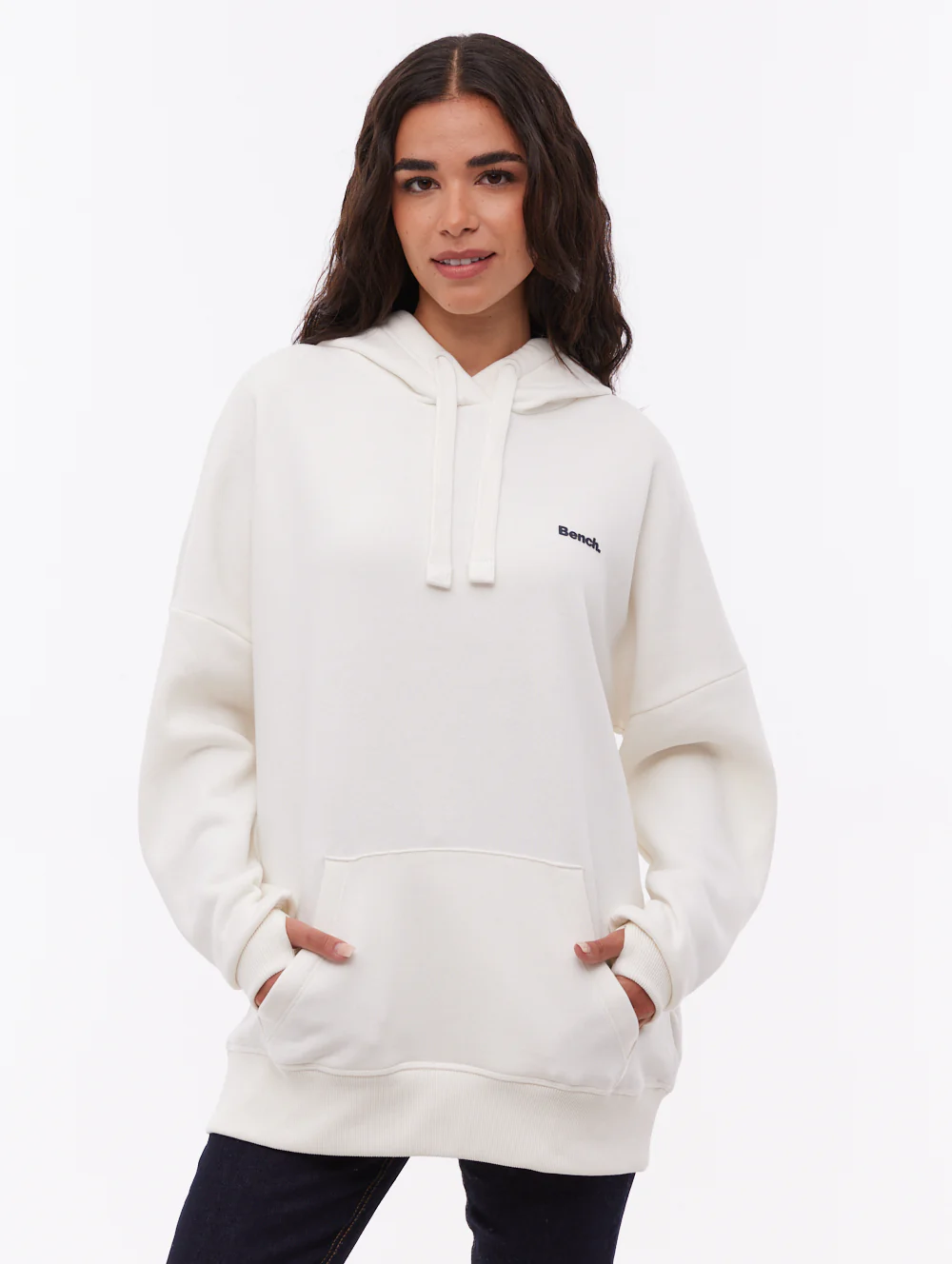 Darea Oversize Emblem Hoodie - White
