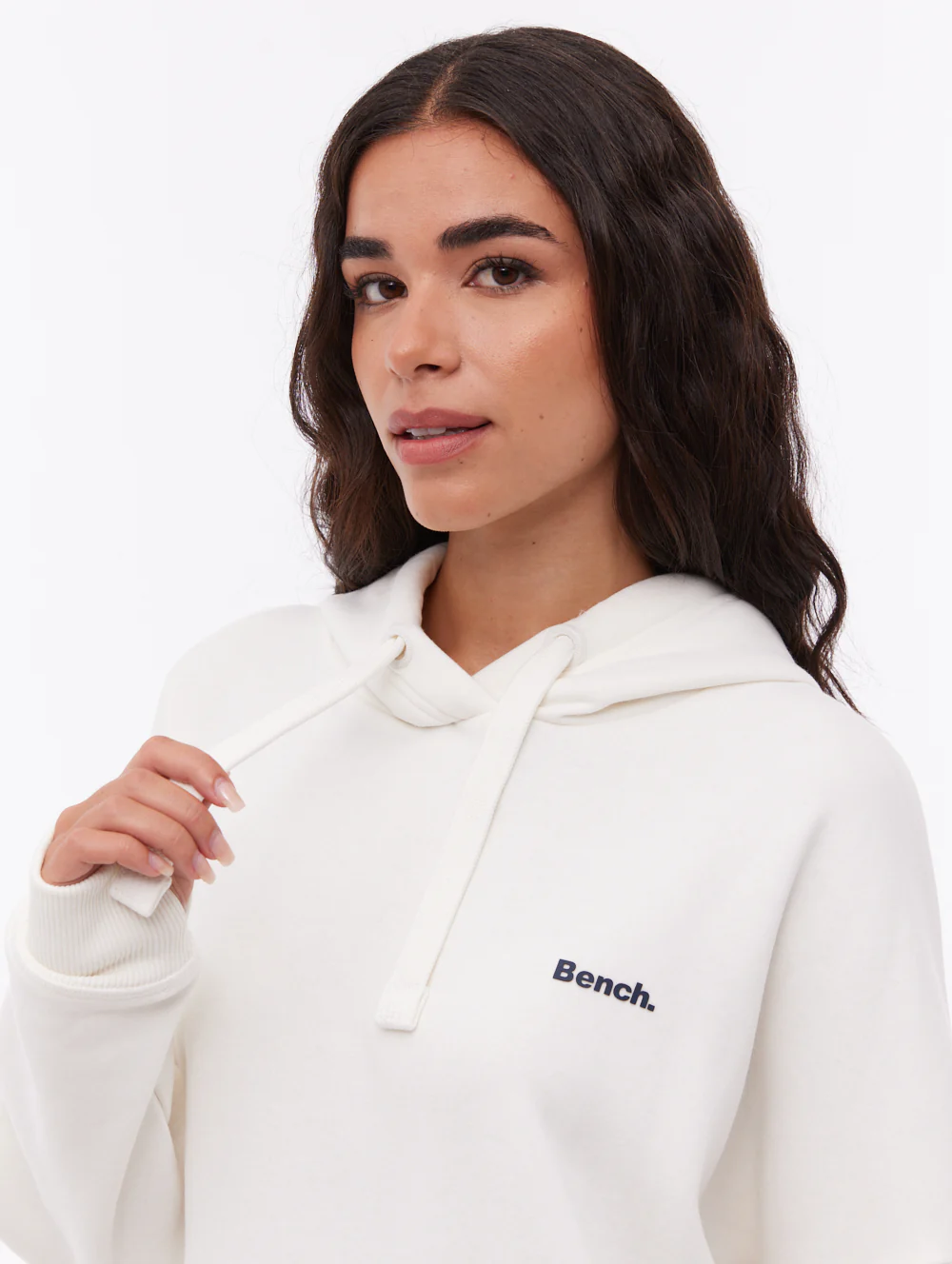 Darea Oversize Emblem Hoodie - White - Image 2