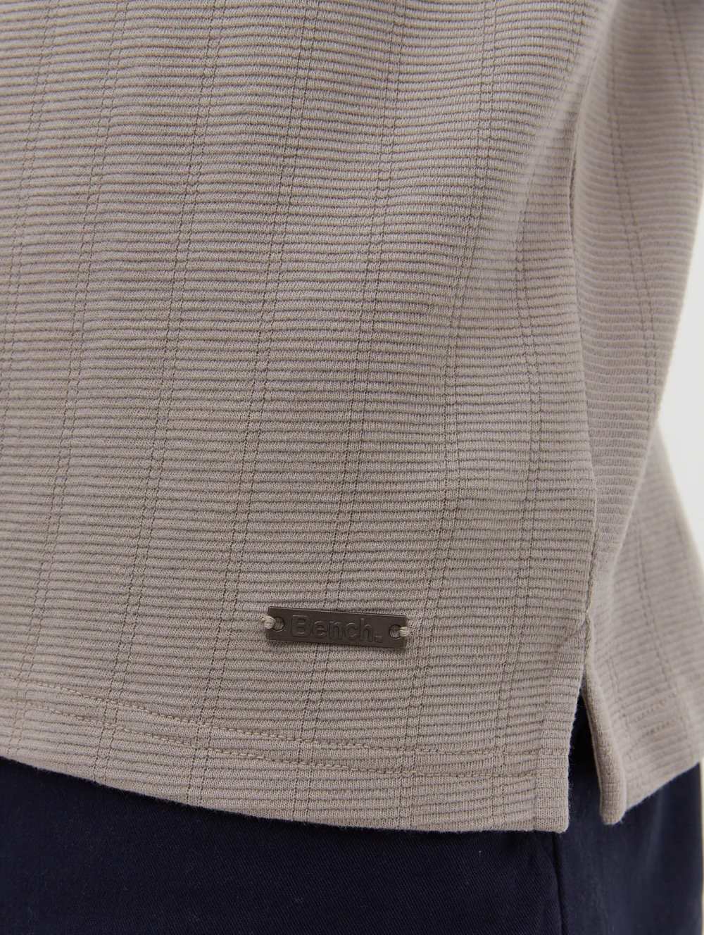 Ernara Ringer Neck T-Shirt - Grey - Image 6
