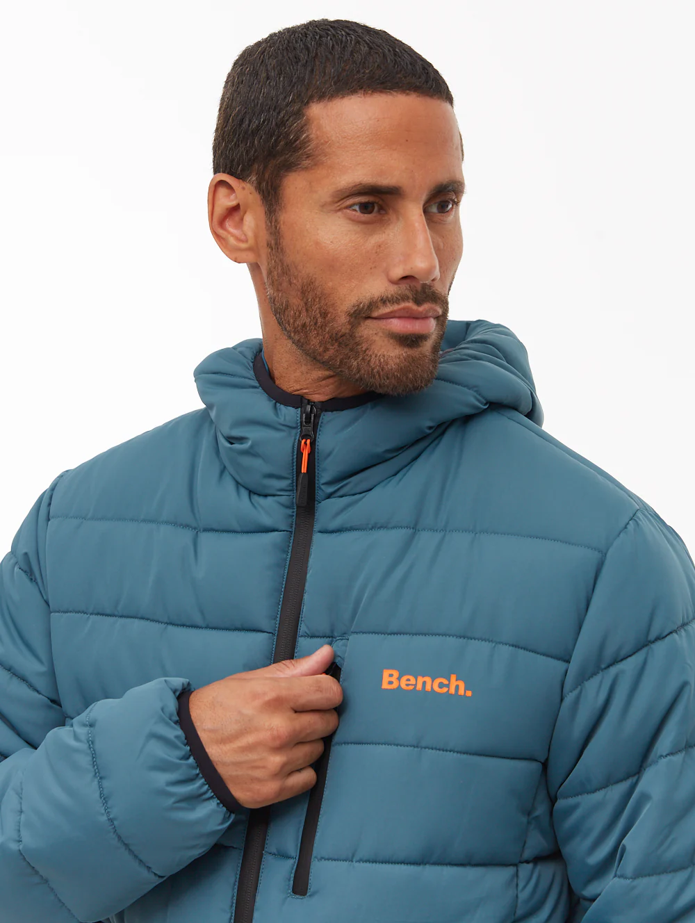 Gaudino Hooded Puffer Jacket - Aqua - Image 3