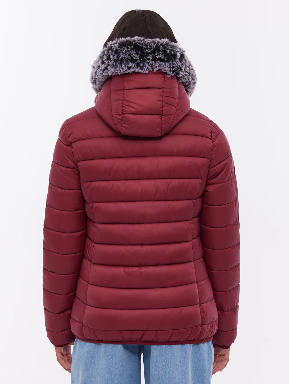 Harel Hooded Puffer Jacket - Red - Image 3