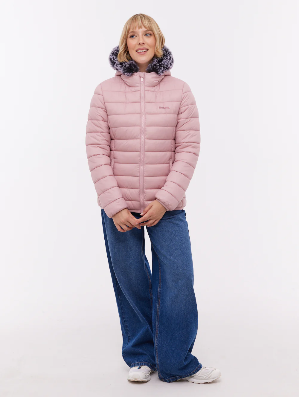 Harel Hooded Puffer Jacket - Pink - Image 3