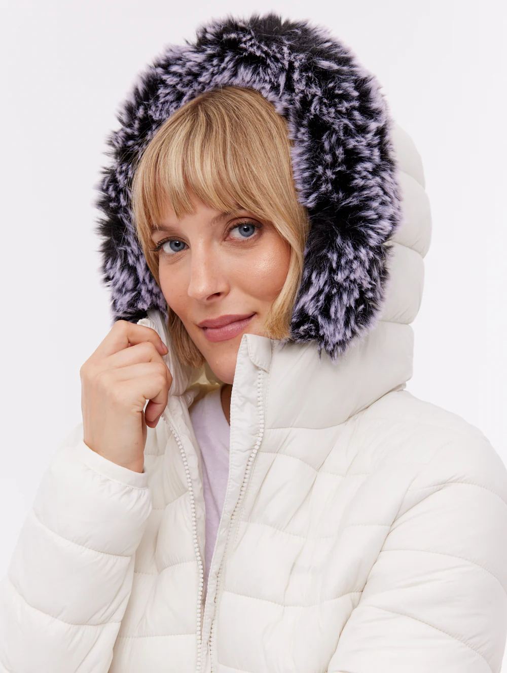 Harel Hooded Puffer Jacket - White - Image 3