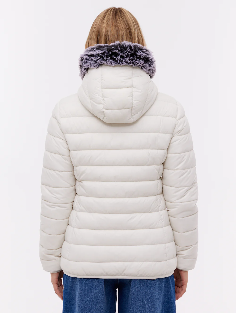 Harel Hooded Puffer Jacket - White - Image 4