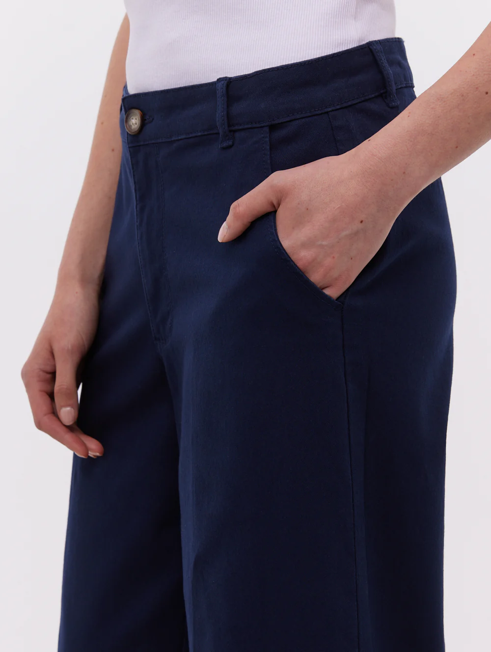 Heera Wide Leg Pants - Blue - Image 3
