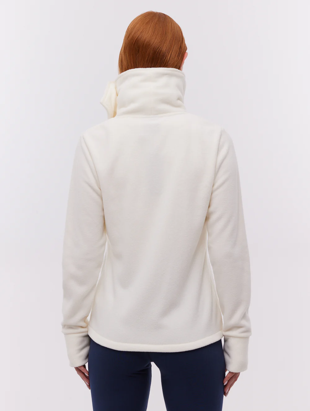 Heska Wrap-Neck Zip-Up - White - Image 4