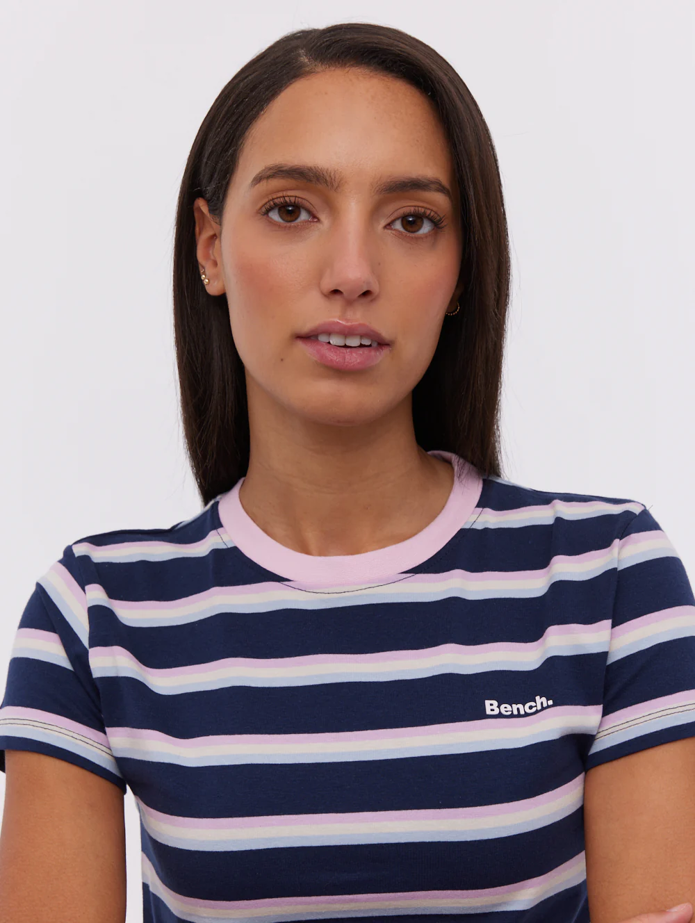 Hollier Multi Striped T-Shirt - Blue - Image 3