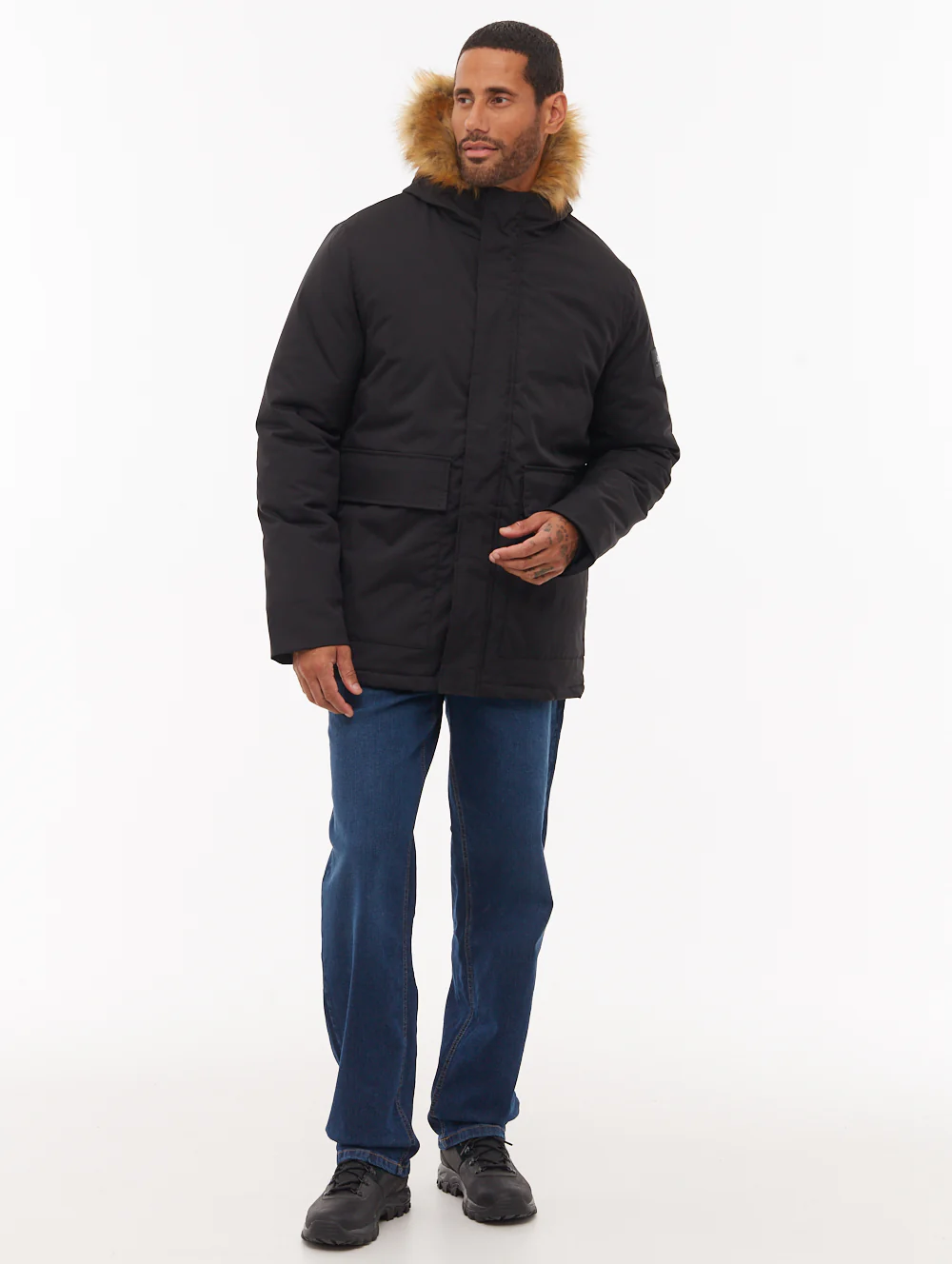 Jarryl Hooded Parka - Black - Image 3