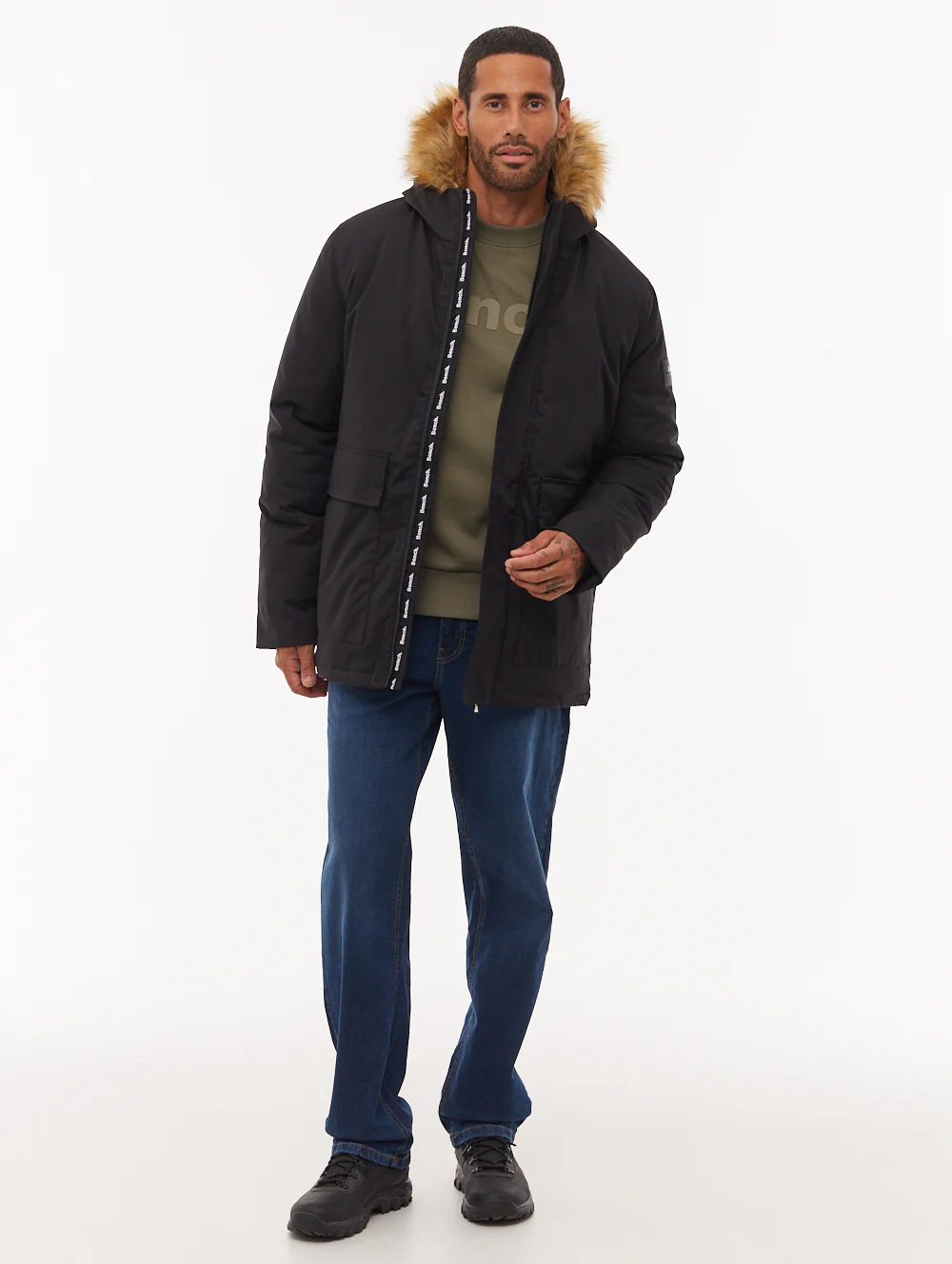 Jarryl Hooded Parka - Black - Image 5