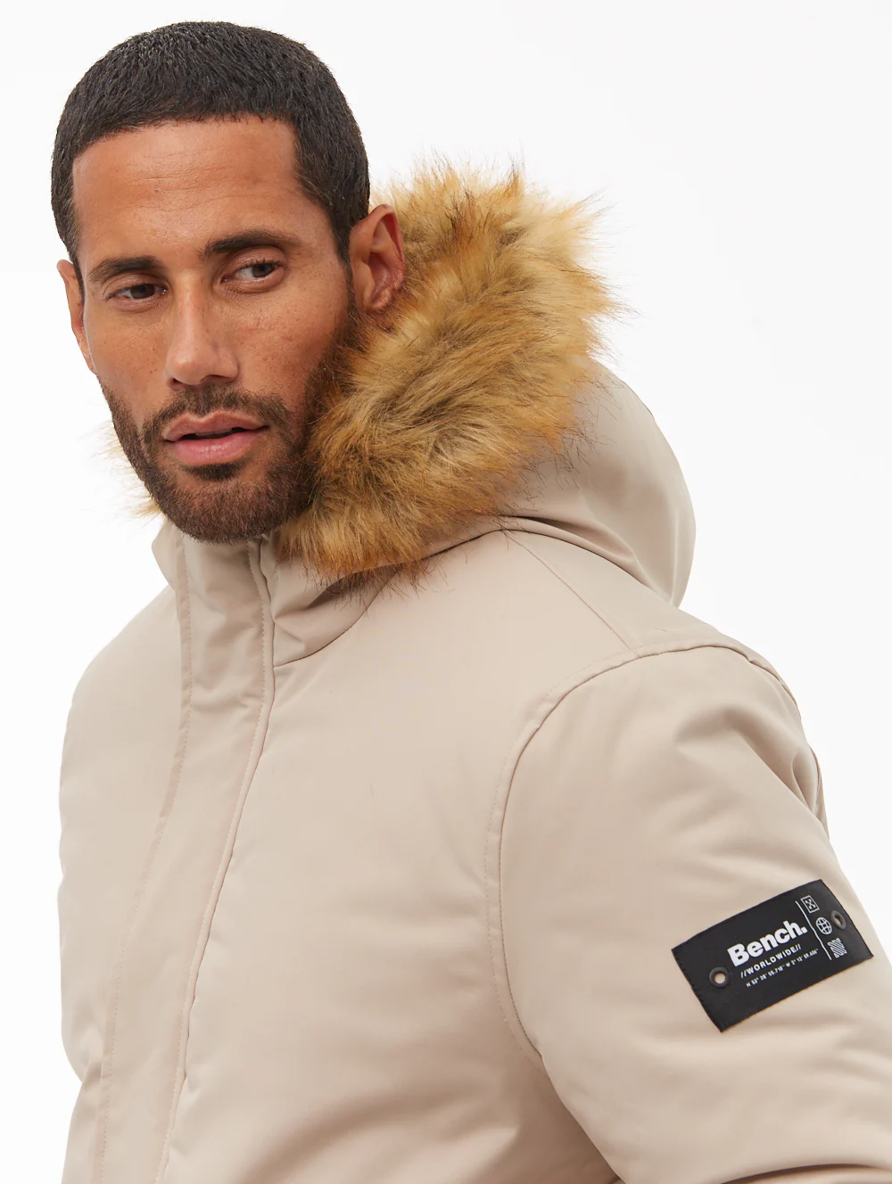 Jarryl Hooded Parka - Beige - Image 2