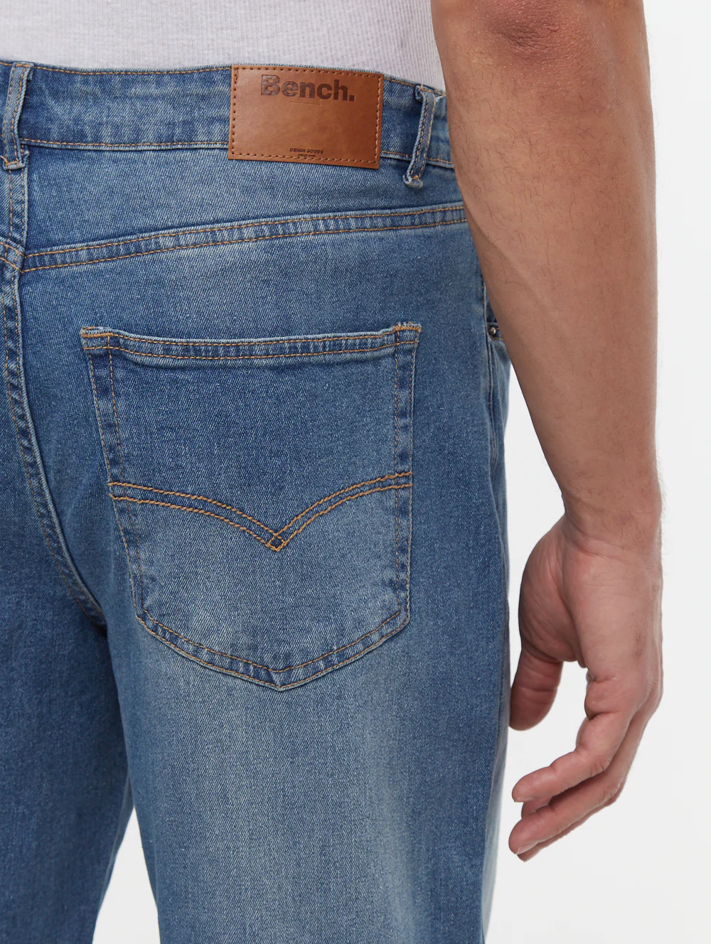 Jeffers Relaxed Fit Jeans - Mid Blue - Image 3