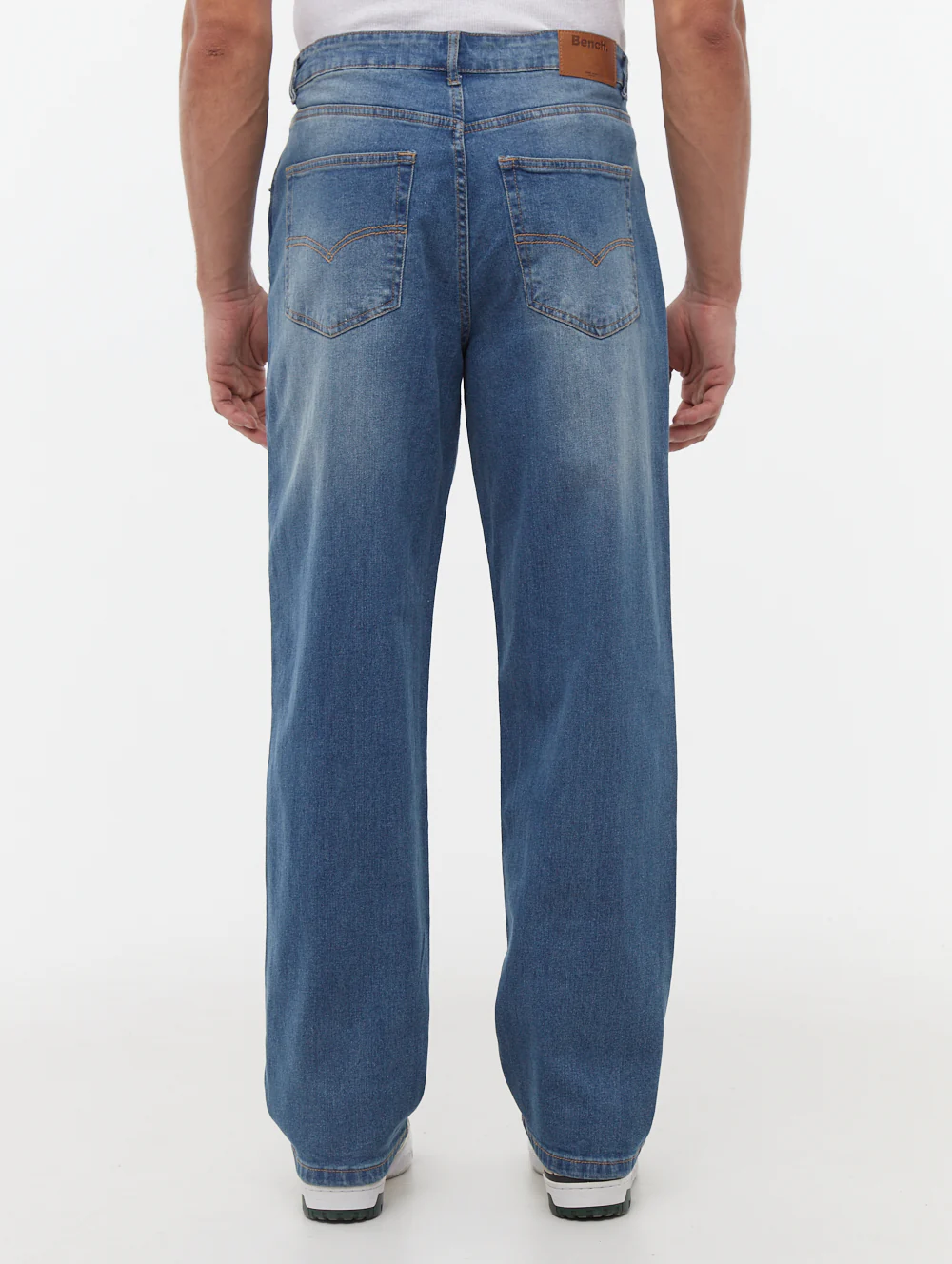 Jeffers Relaxed Fit Jeans - Mid Blue - Image 5