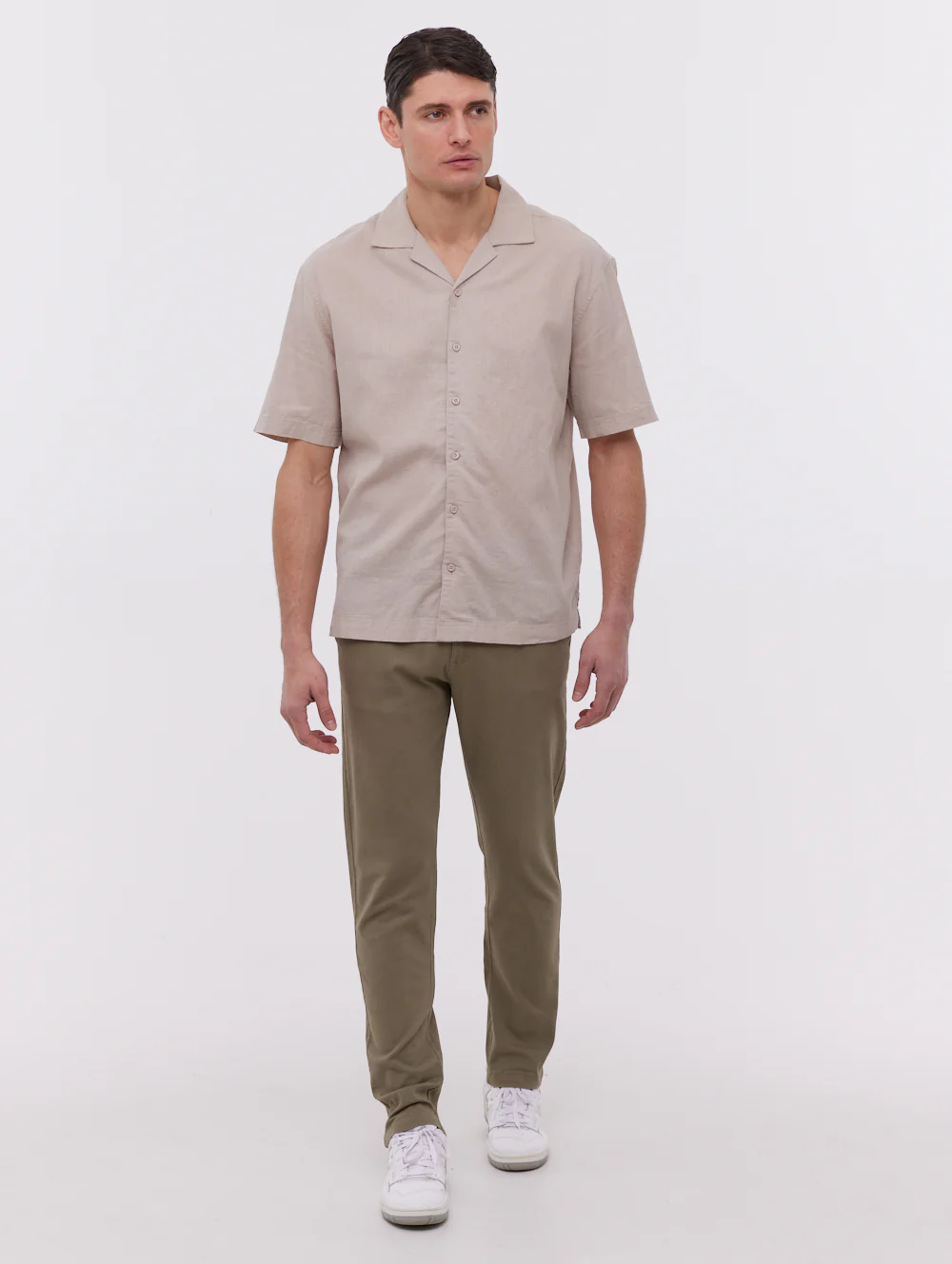Jimini Washed Twill Chino Pants - Green - Image 2