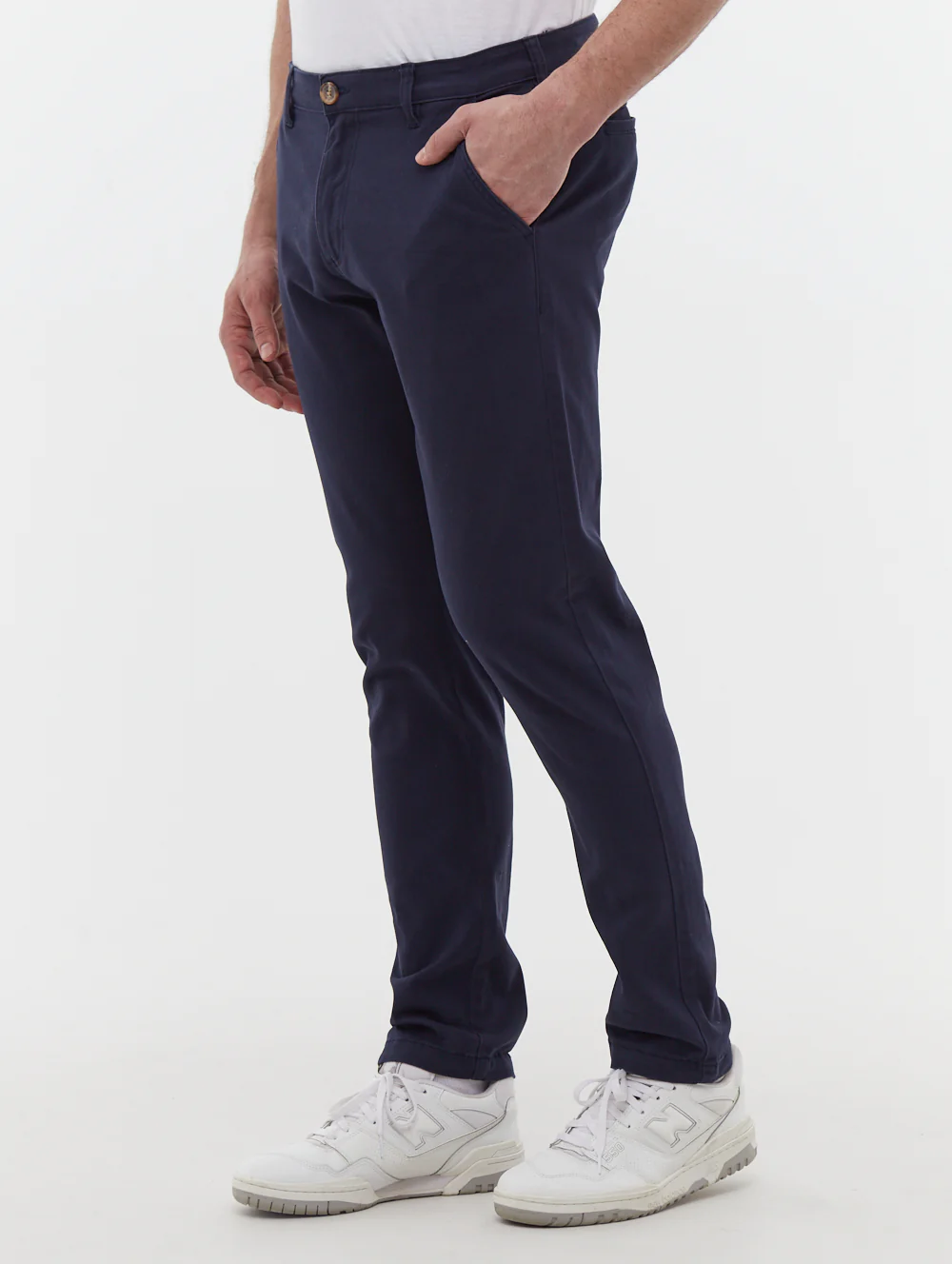 Jimini Washed Twill Chino Pants - Blue - Image 4