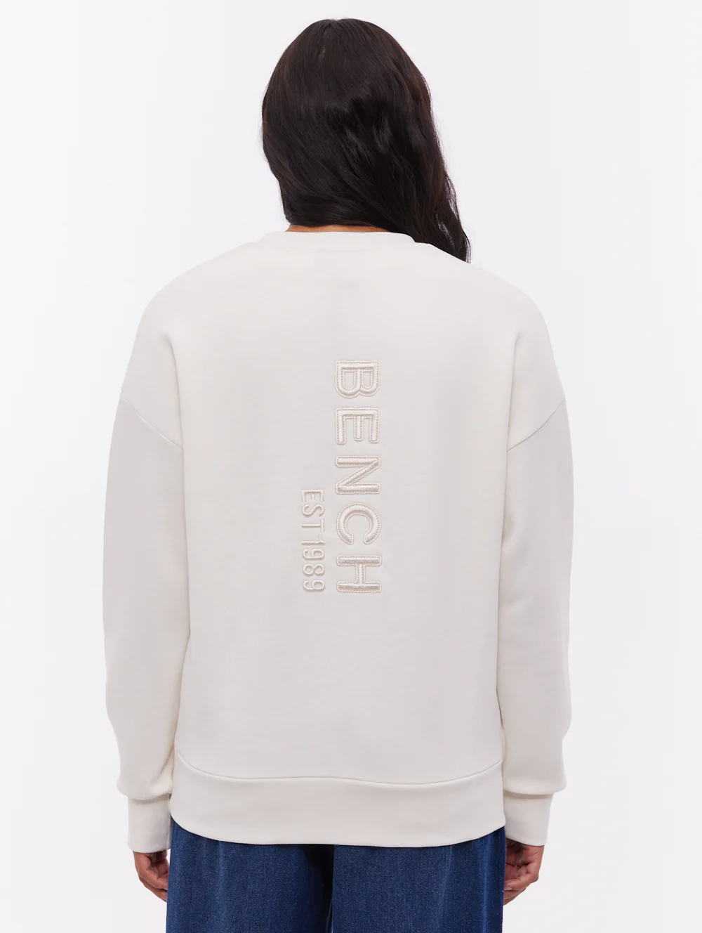 Joda Vertical Logo Crew Neck - White - Image 2