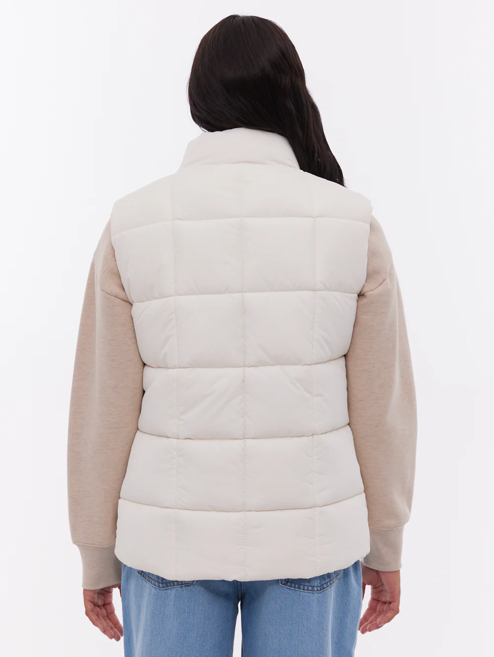 Kacie Puffer Vest - White - Image 3