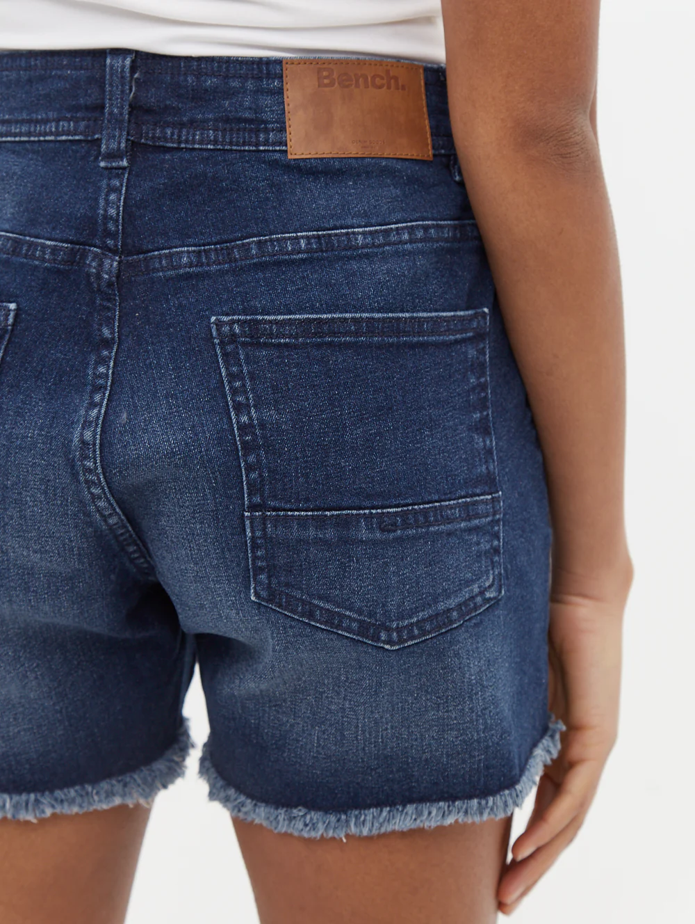 Kaylie High Rise Jean Shorts - Blue - Image 3