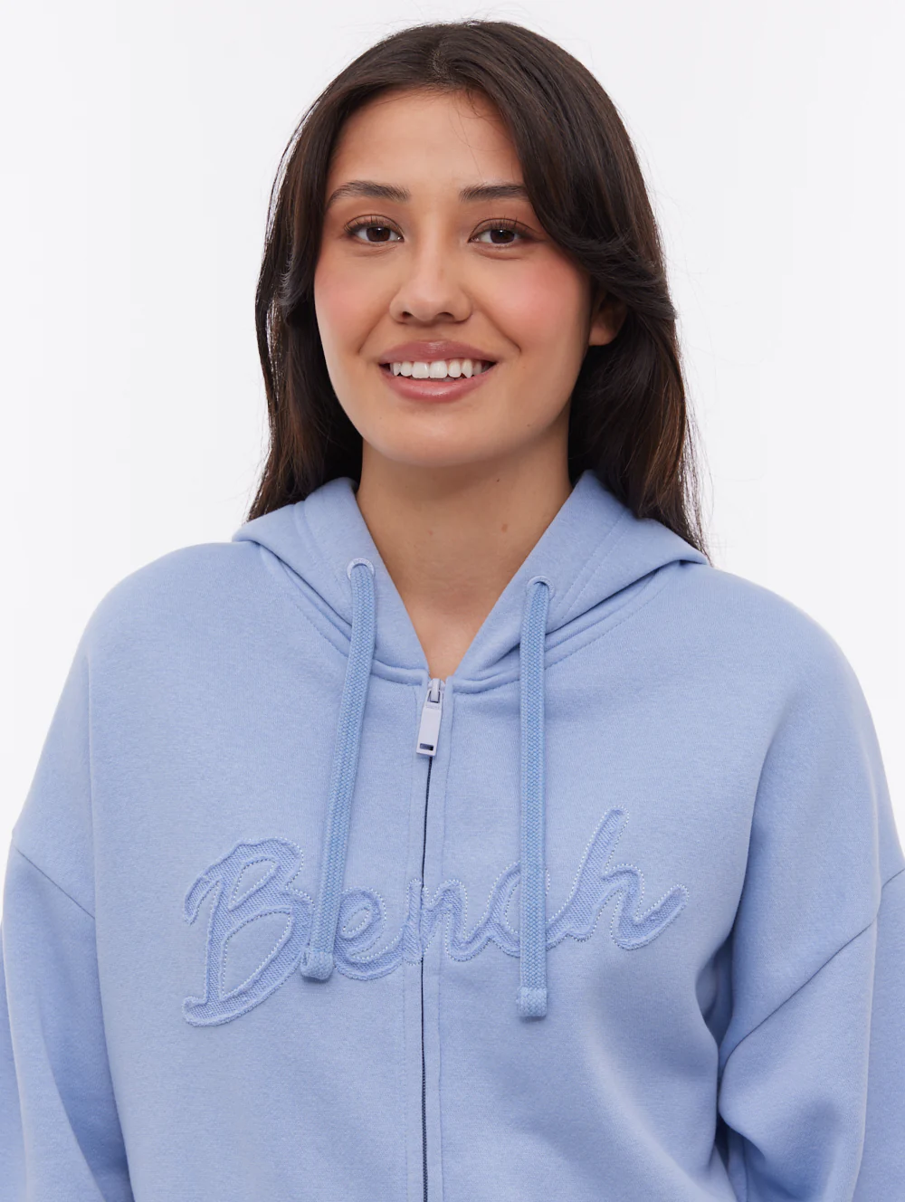 Kingra Oversize Zip-Up Hoodie - Blue - Image 2