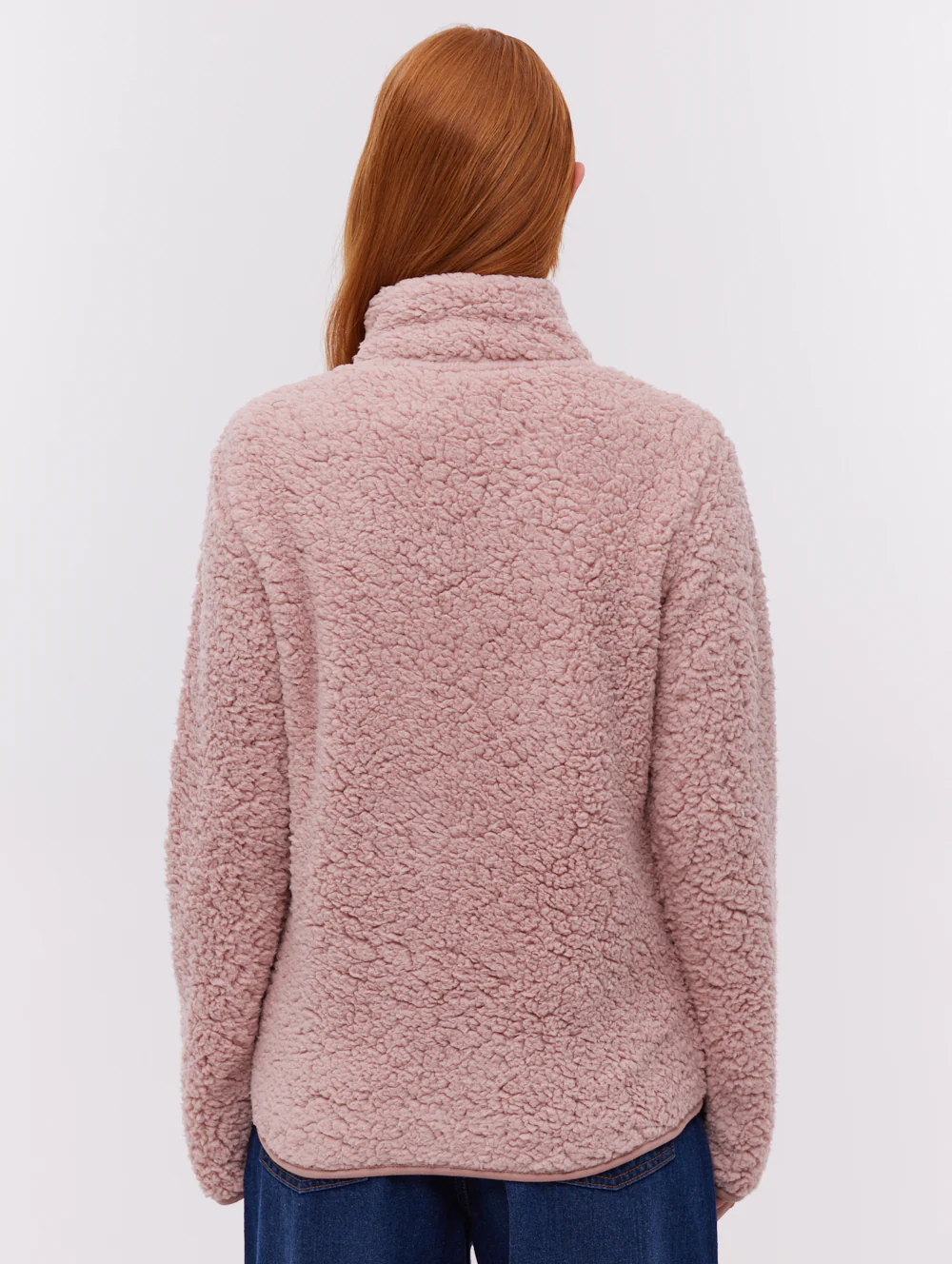 Klea Fleece Funnel Zip-Up - Pink - Image 3