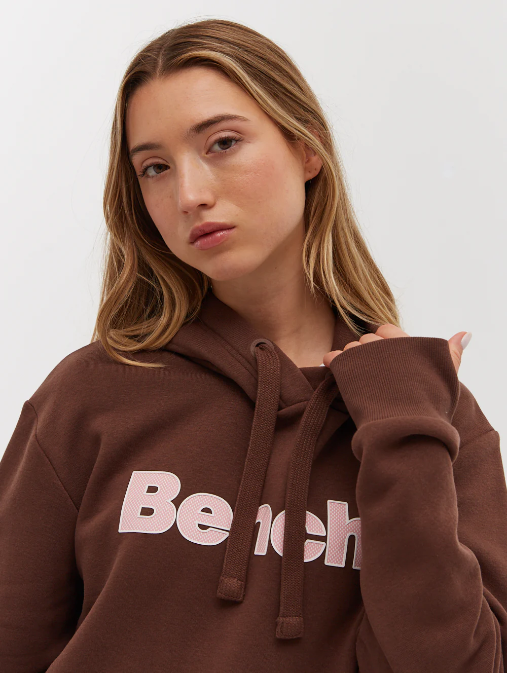 Lias Outline Logo Hoodie - Brown - Image 2