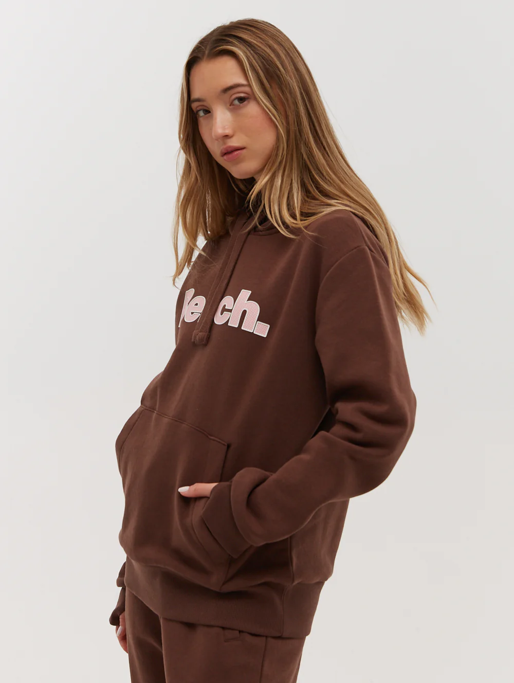 Lias Outline Logo Hoodie - Brown - Image 3