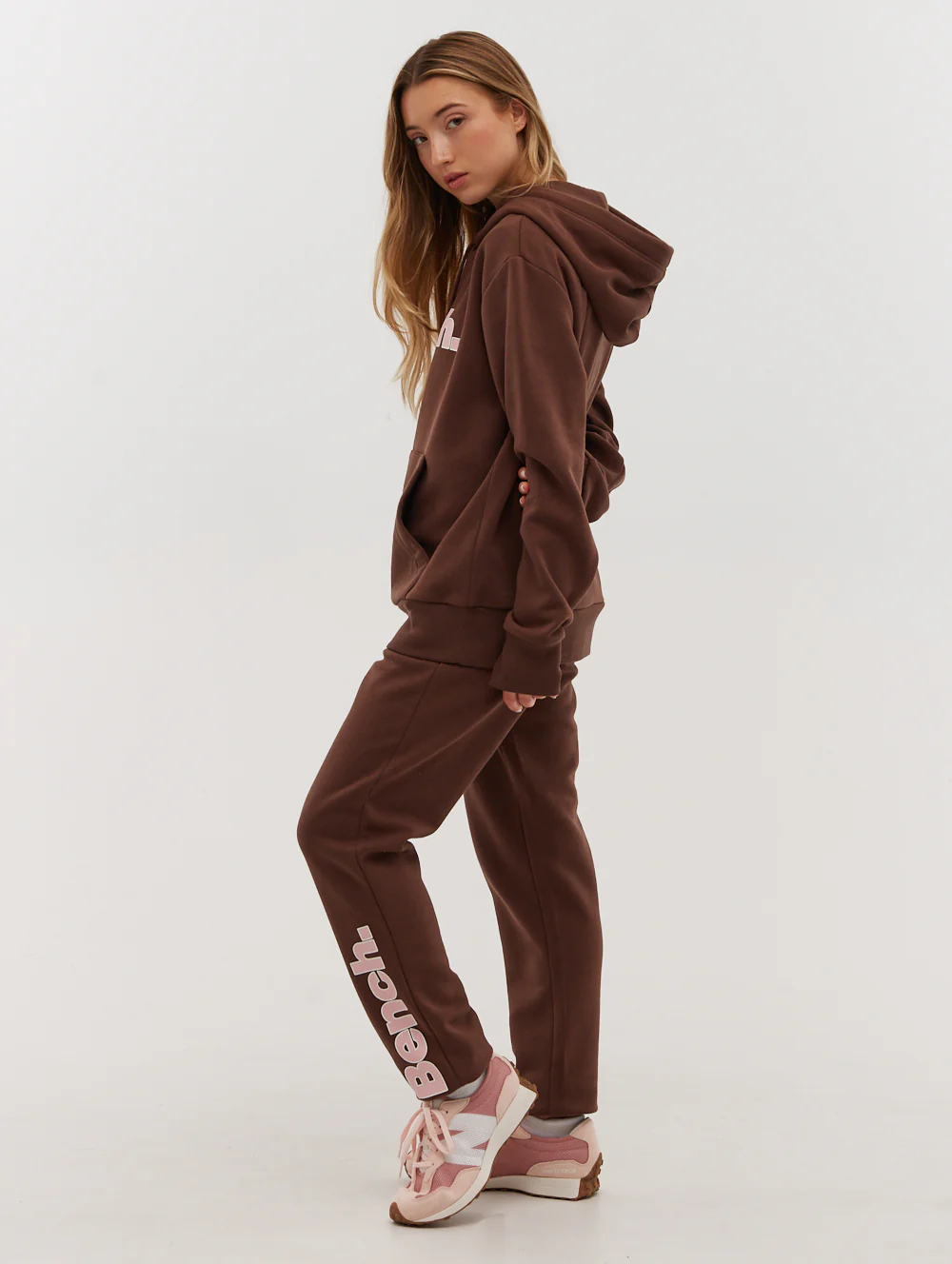 Lias Outline Logo Hoodie - Brown - Image 5