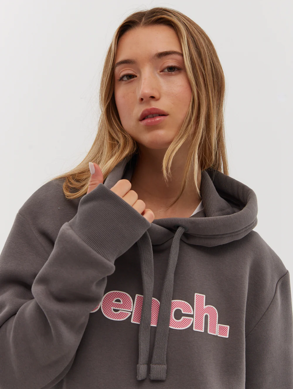 Lias Outline Logo Hoodie - Grey - Image 2