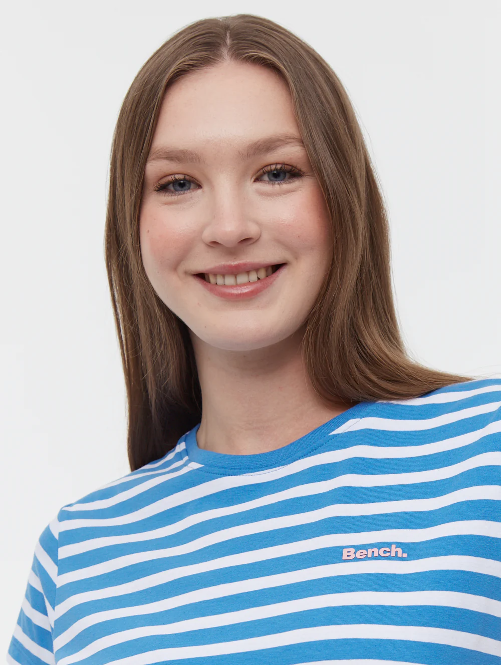 Mabelle Striped T-Shirt Midi Dress - Blue - Image 3