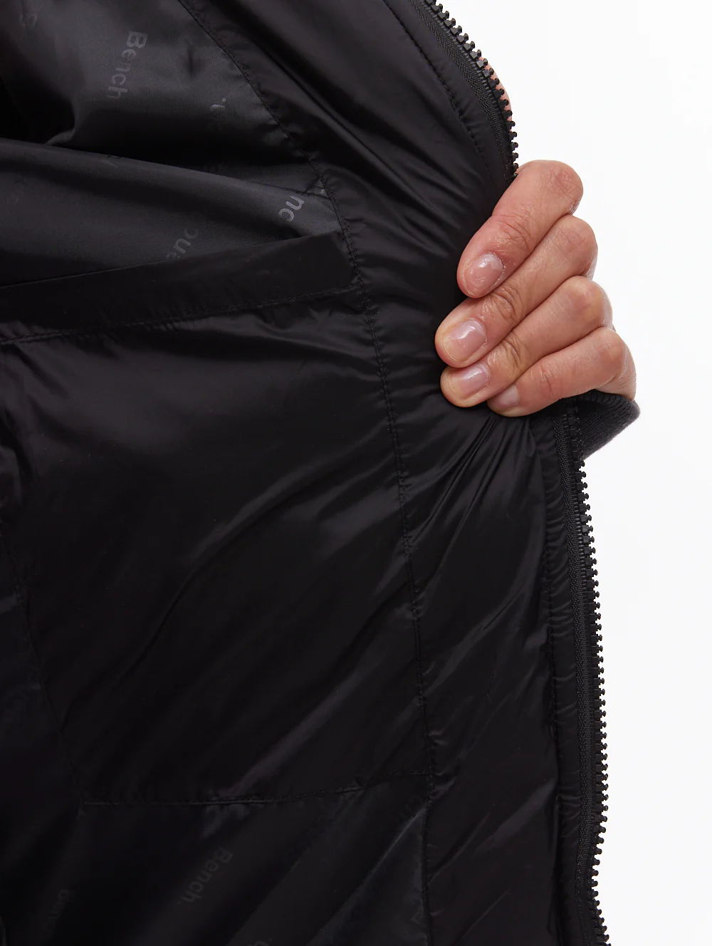 Mal Hooded Puffer Jacket - Black - Image 3