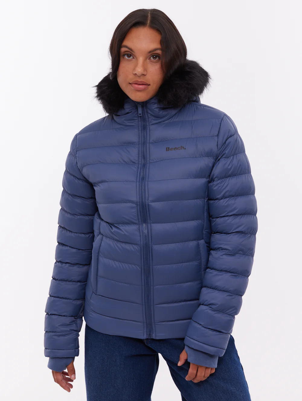 Mal Hooded Puffer Jacket - Blue