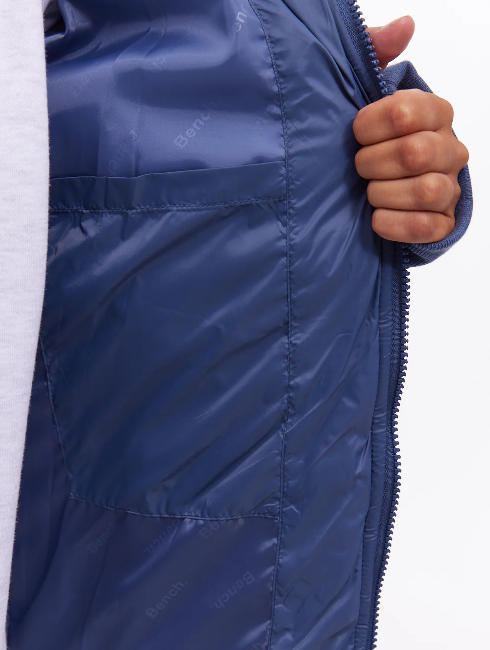 Mal Hooded Puffer Jacket - Blue - Image 3