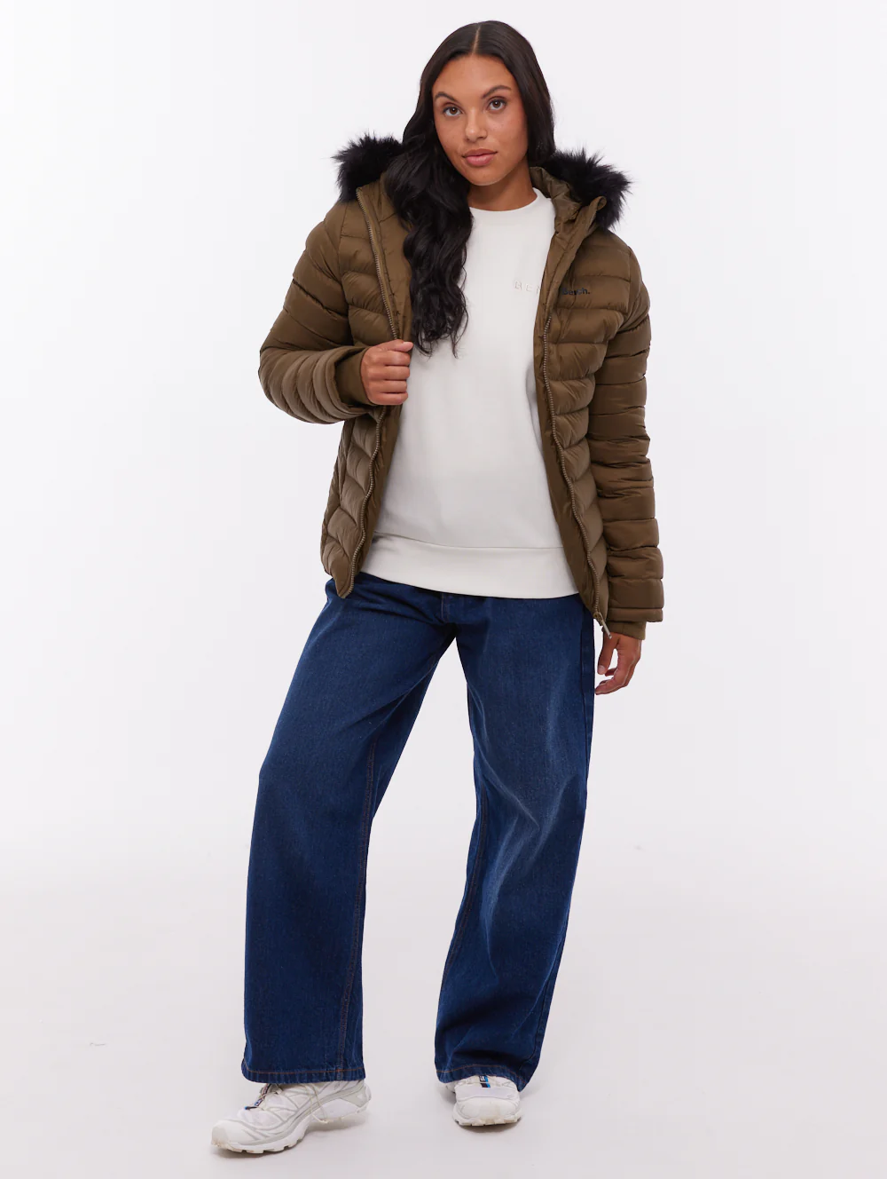 Mal Hooded Puffer Jacket - Green - Image 2
