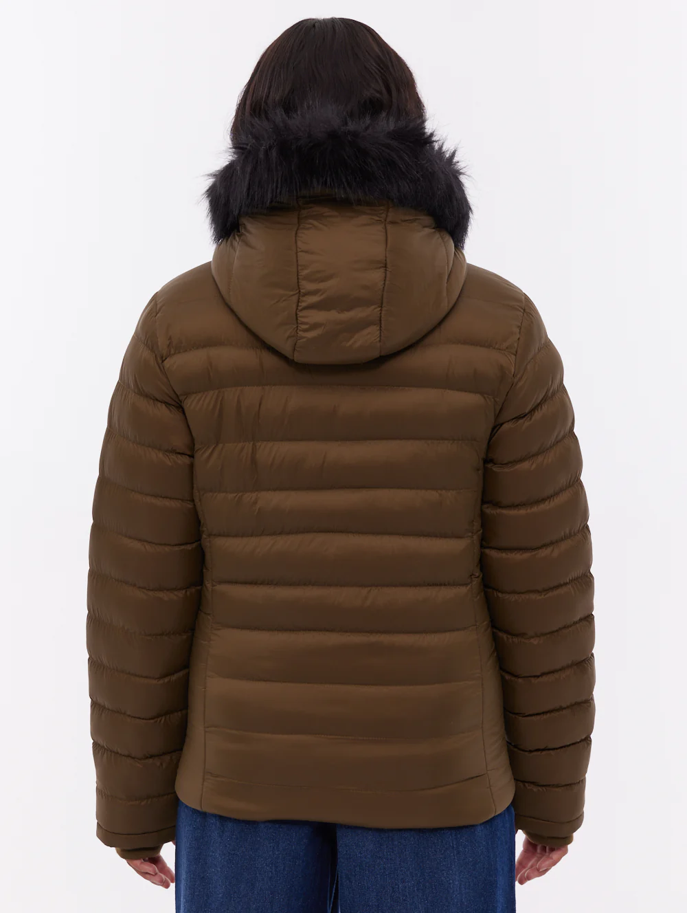 Mal Hooded Puffer Jacket - Green - Image 5