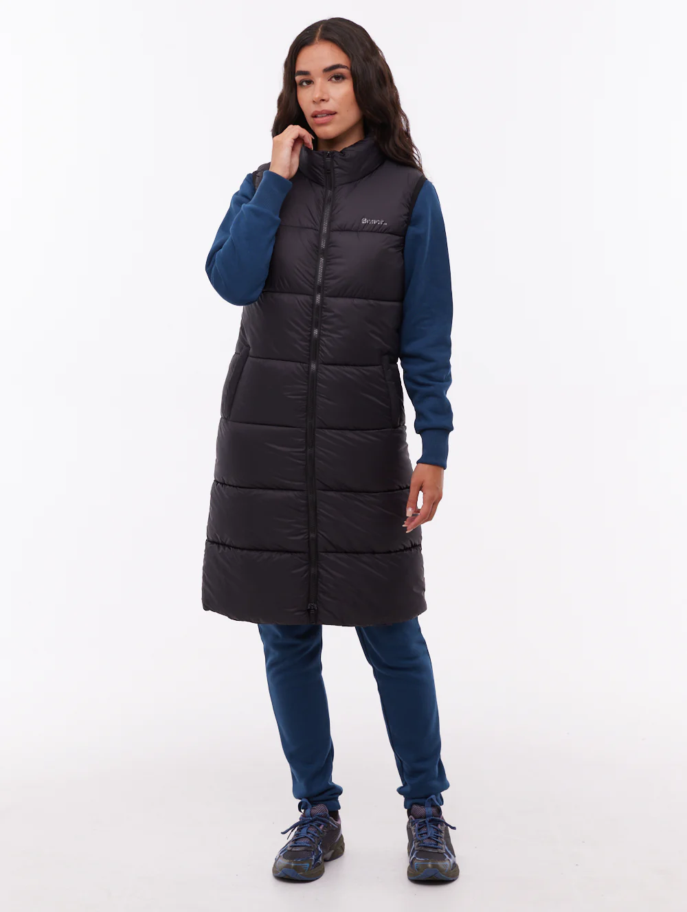 Matina Maxi Puffer Vest - Black - Image 2