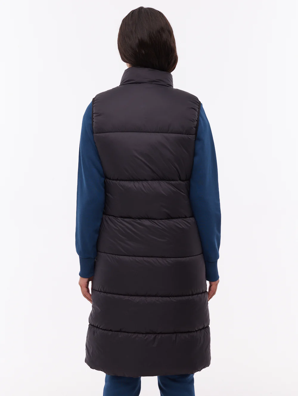 Matina Maxi Puffer Vest - Black - Image 3