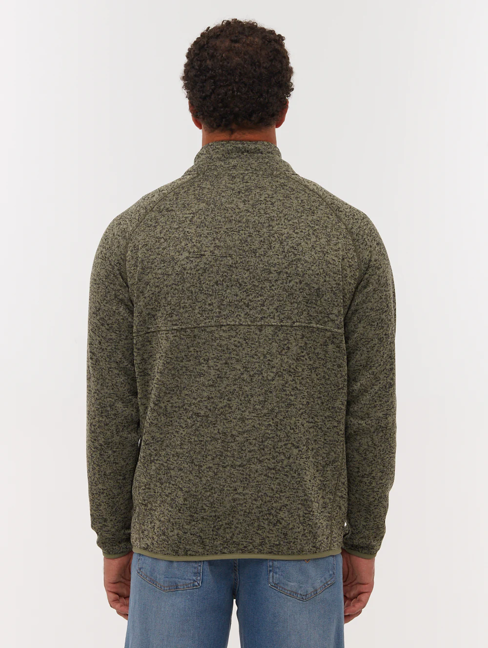 Middeo Funnel-Neck Zip-Up - Green - Image 3