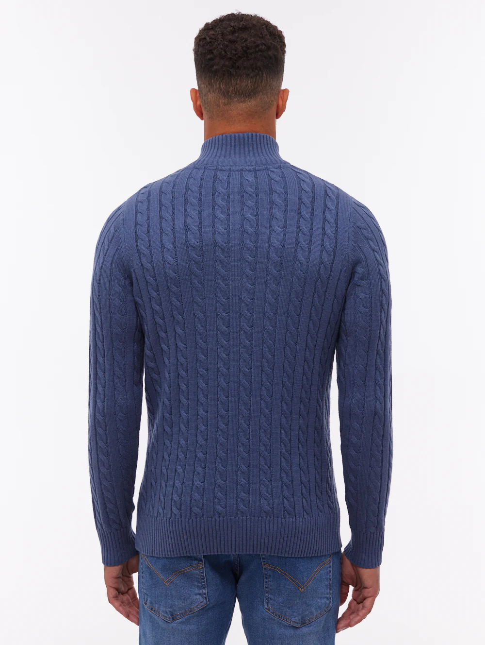 Rasola Quarter-Zip Sweater - Blue - Image 3