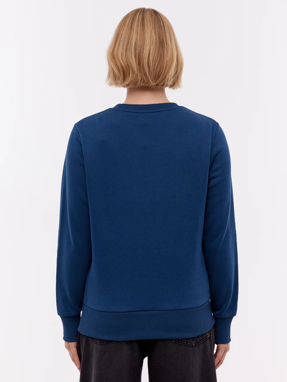 Reana Tonal Logo Crew Neck - Blue - Image 3