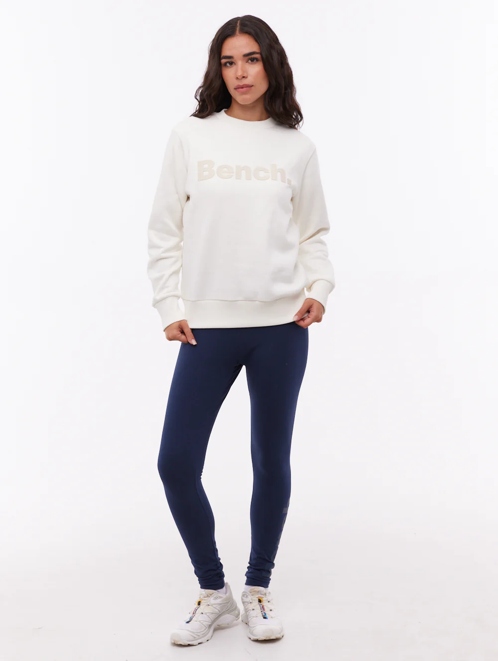 Reana Tonal Logo Crew Neck - White - Image 2