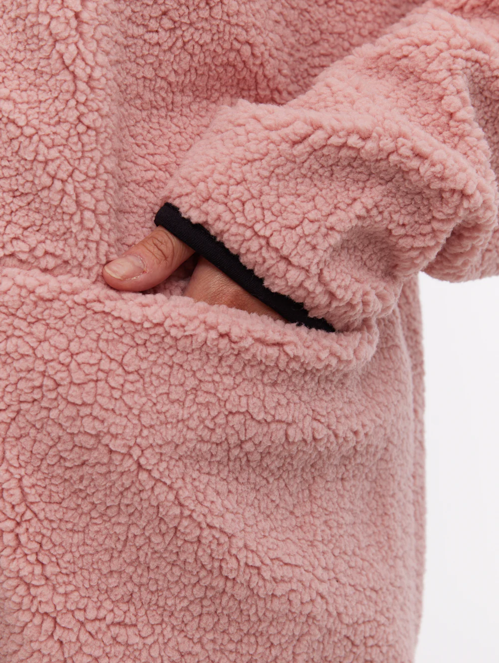 Riah Funnel-Neck Zip-Up - Pink - Image 3