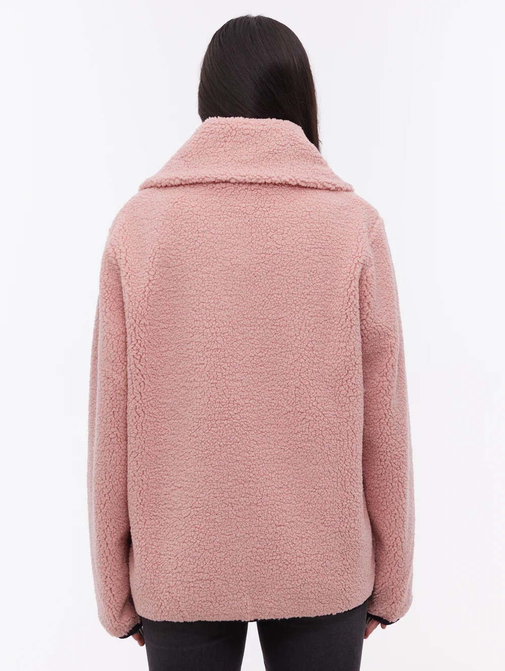 Riah Funnel-Neck Zip-Up - Pink - Image 4